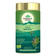 Ceai Tulsi (Busuioc Sfânt) Original, Antistres & Energizant 100g ECO| Organic India