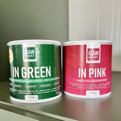 Pachet FRUMUSEȚE și DETOXIFIERE - In Green 200g + In Pink | Rawboost