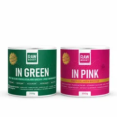Pachet FRUMUSEȚE și DETOXIFIERE - In Green 200g + In Pink | Rawboost
