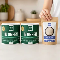 Pachet REVITALIZANT - 2x In Green, Mix Verde ECO Antibalonare + CADOU Sare celtică grunjoasă | Rawboost