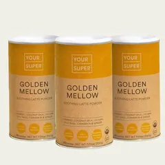 Pachet Cură Completă GOLDEN MELLOW - Antistres - Mix de Super Alimente Organice, 3 x 200g | Your Super