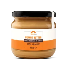 Peanut Butter Crunchy – Cremă Crocantă de Arahide, 100% naturală | Sunday bites