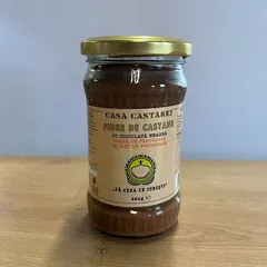 Piure de Castane cu Ciocolată Neagră și Portocale, 320g | Casa Castanei