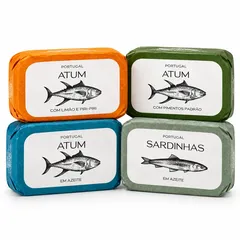 Pachet degustare Feinkost Machado – Sardine și ton, 4 conserve | Feinkost Machado