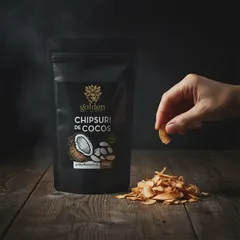 Chipsuri de Cocos, 150g | Golden Flavours