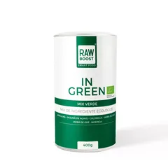 In Green - Mix Verde ECO - Detoxifiant, Alcalinizant, Antibalonare pentru Talie Suplă, 400g | Rawboost