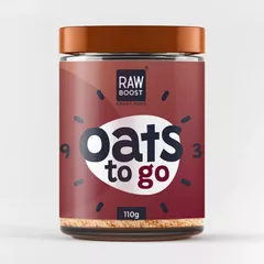 Oats To Go - Mulberries - Mix cu Fulgi de Ovăz, 110g | Rawboost