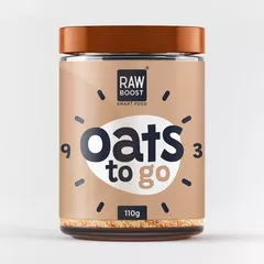 Oats To Go - White Chocolate - Mix cu Fulgi de Ovăz și Ciocolată Albă, 110g | Rawboost