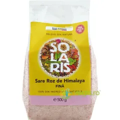 Sare Roz de Himalaya Fină, 500g | Solaris