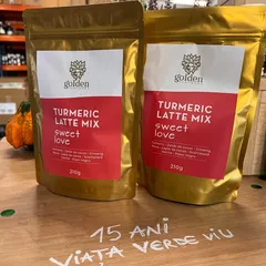 Pachet 1+1 CADOU Turmeric Latte Mix Sweet Love 210g | Golden Flavours