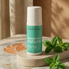 Deodorant Roll-on Natural Mentă, 50ml | Terralura