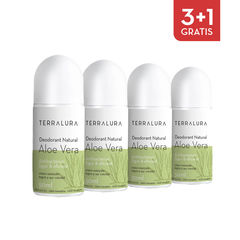Pachet 3+1 Gratis Deodorant natural roll-on Aloe Vera | Terralura