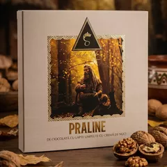 Praline de Ciocolată cu lapte umplute cu cremă de nuci, 168g | Dacica Fel de Fel