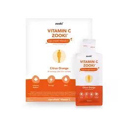  Vitamina C lipo-shield, cu aromă de portocale | Zooki 