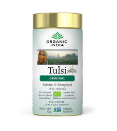 Ceai Tulsi (Busuioc Sfant) Original, Antistres & Energizant 100g ECO| Organic India