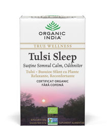 Ceai Tulsi Sleep pentru Somn Calm, Odihnitor 18pl | Organic India