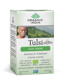 Ceai Verde Tulsi, Antistres & Vitalizant 18pl | Organic India